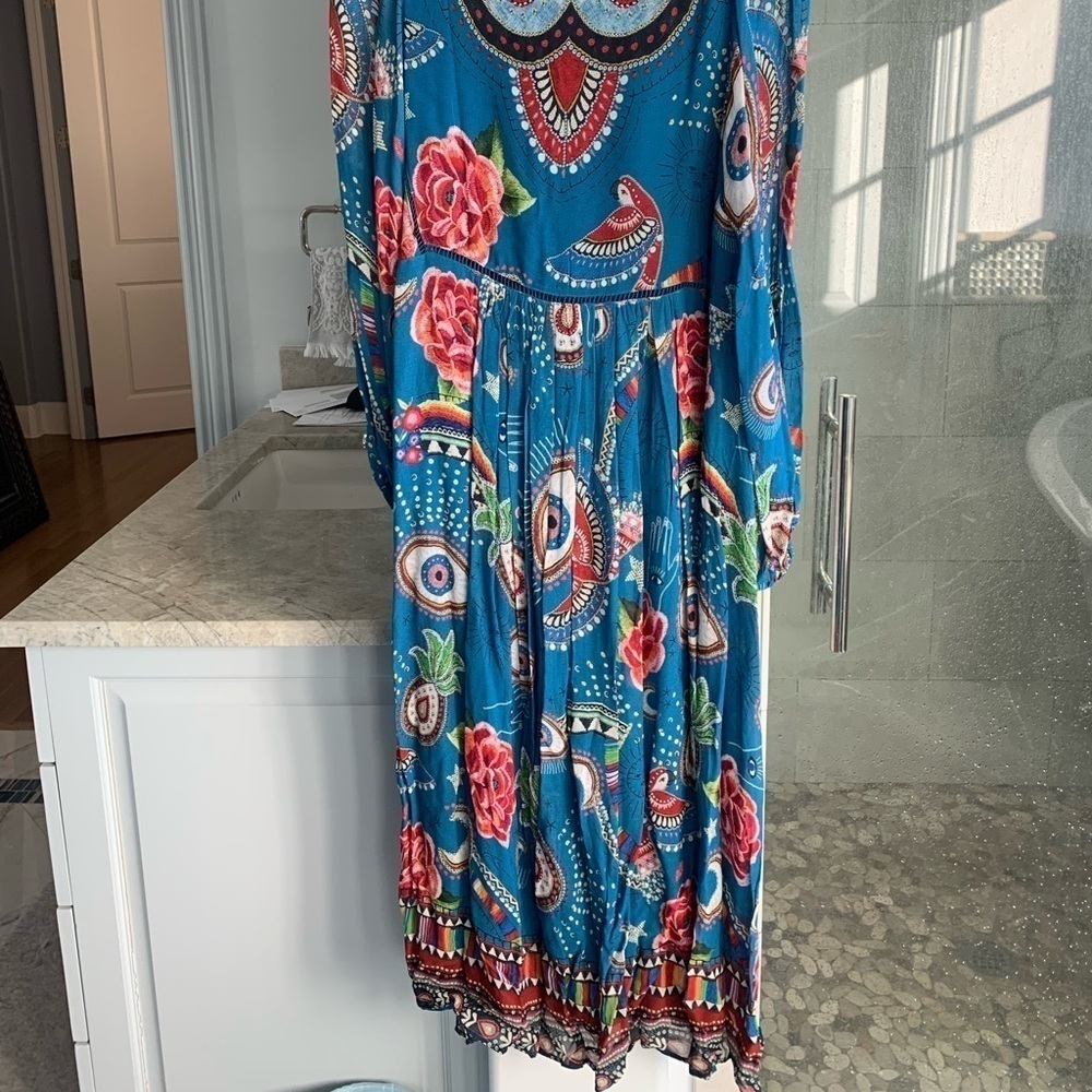 FARM Rio Mystic Blue Midi Dress - Picture 8 of 10